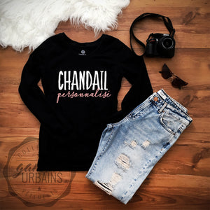Chandail - Chandail/Tunique Femme Manche Longue Personnalisé